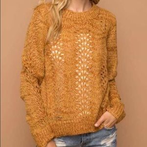 Mustard loop sweater
